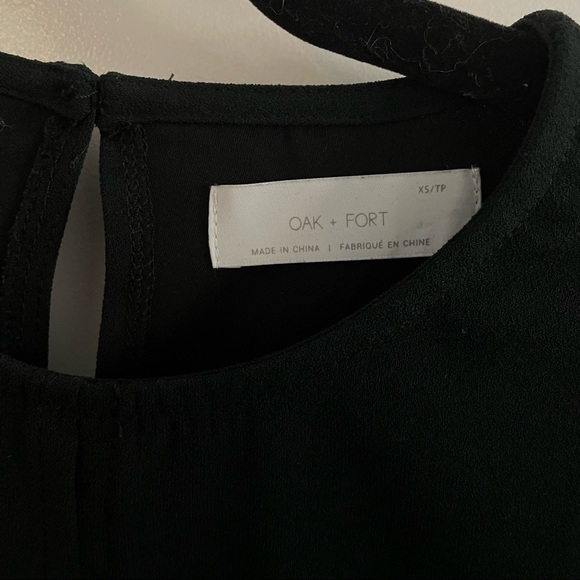 Oak + Fort Black Tie Dress - Picture 3 of 5